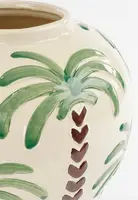 Mica Decorations vaas keramiek paradiso 26x31.5cm off white - afbeelding 2