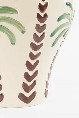 Mica Decorations vaas keramiek paradiso 26x31.5cm off white - afbeelding 4