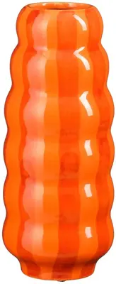 Mica Decorations vaas keramiek polly 11.5x28cm oranje