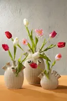 Mica Decorations vaas keramiek saul 26x14x30.5cm creme - afbeelding 4