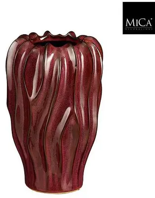 Mica Decorations vaas keramiek thom 20x30cm paars