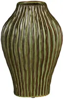 Mica Decorations vaas keramiek timo 24x32cm groen - afbeelding 1