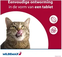 Milbemax Grote Kat – Ontwormingstabletten (2 stuks) - afbeelding 3