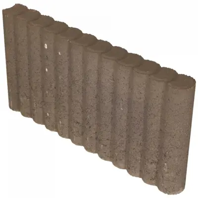 Mini rondobandpalissade 6x40x50 cm bruin - afbeelding 1