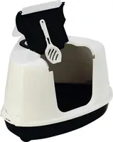 Moderna Flip Corner kattentoilet wit 55,7 x 45,1 x 38,2cm - afbeelding 5