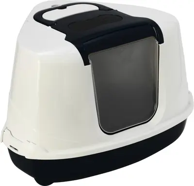 Moderna Flip Corner kattentoilet wit 55,7 x 45,1 x 38,2cm - afbeelding 1