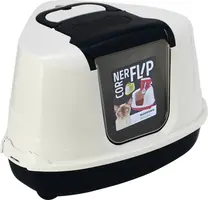 Moderna Flip Corner kattentoilet wit 55,7 x 45,1 x 38,2cm - afbeelding 4