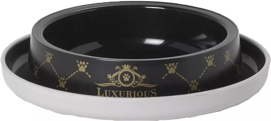 Moderna kattendrinkschotel Trendy 'Luxurious', zwart
