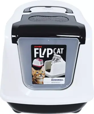 Moderna kattentoilet Flip Cat jumbo 57 cm, zwart - afbeelding 5