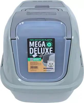Moderna kattentoilet mega deluxe recycle olive green - afbeelding 2