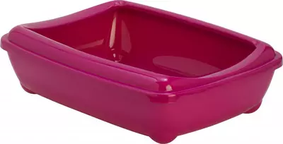 Moderna plastic kattenbak met rand 50 cm, hot pink