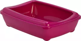 Moderna plastic kattenbak met rand 50 cm, hot pink kopen?