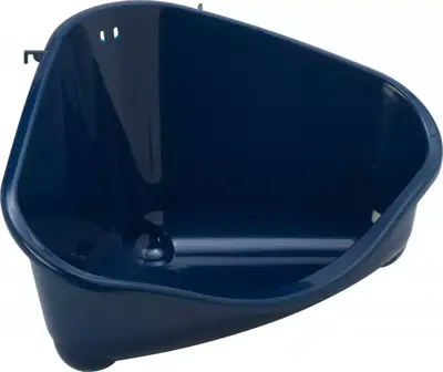 Moderna plastic knaagdier-/kittentoilet met haak large, blue berry