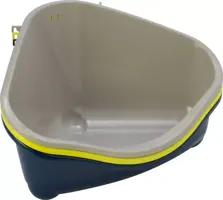 Moderna plastic knaagdier-/kittentoilet met haak large, warmgrijs - afbeelding 2