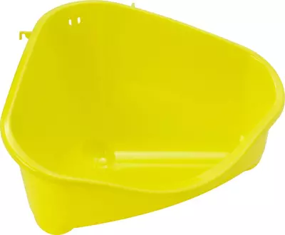 Moderna plastic knaagdier-/kittentoilet met haak large, yellow