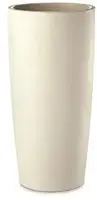 Musa matte vaas 35x70 met binnenpot amandel - afbeelding 1