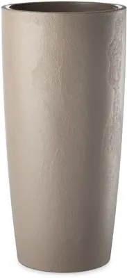 Musa matte vaas 35x90 met binnenpot taupe