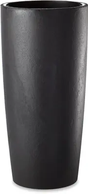 Musa matte vaas 35x90cm met binnenpot antraciet
