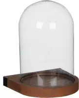 Muurhanger glas h29d21cm bruin kopen?