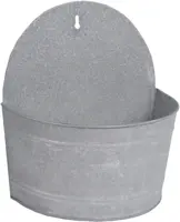 Muurhanger oud zink l25b15h28cm - afbeelding 1