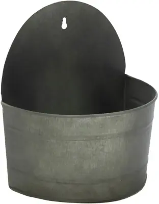 Muurhanger zink l22b14h24 vntg grn - afbeelding 1