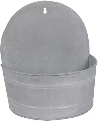 Muurhanger zink vntg l25b15h28 zwrt