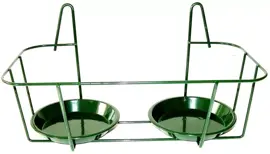 Muurpothanger dubbel groen 34 cm - afbeelding 1