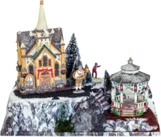 My Village Basis kerstdorp 'Mont blanc' 42x25cm - afbeelding 2