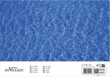 My Village Sheet Water Dubbelzijdig 21x29.7cm - afbeelding 2