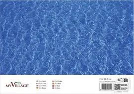 My Village Sheet Water Dubbelzijdig 21x29.7cm - afbeelding 2