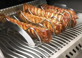 Napoleon grillrek voor spareribs 2 in 1 rvs - afbeelding 2