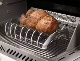 Napoleon grillrek voor spareribs 2 in 1 rvs - afbeelding 3