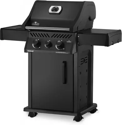 Napoleon Rogue® 365 gasbarbecue met zijbrander mat zwart - afbeelding 1