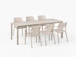 Nardi diningset tevere 147/211 sedia beige kopen?