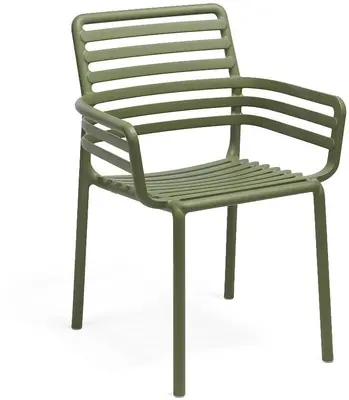 Nardi stapelbare dining tuinstoel doga groen