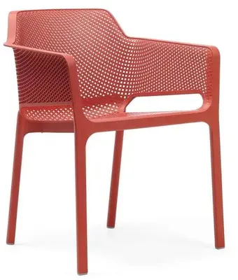 Nardi stapelbare dining tuinstoel sedia net corallo