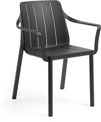 Nardi stapelbare dining tuinstoel tiberina antraciet