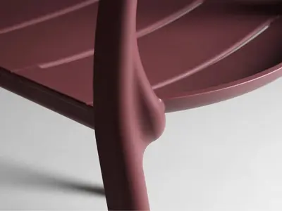 Nardi stapelbare lounge tuinstoel sedia borgogna - afbeelding 2