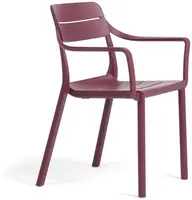 Nardi stapelbare lounge tuinstoel sedia borgogna - afbeelding 1