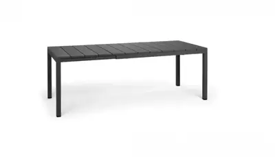 Nardi verstelbare dining tuintafel rio extension 210x85x76cm antraciet