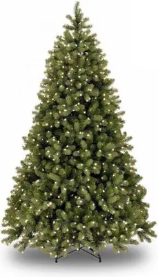National Tree Company Bayberry verlichte kunstkerstboom groen 228cm - 600 lampjes - afbeelding 1