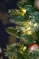 National Tree Company Shimmery Golden Bristle kunstkerstboom goud & groen 228cm - afbeelding 3