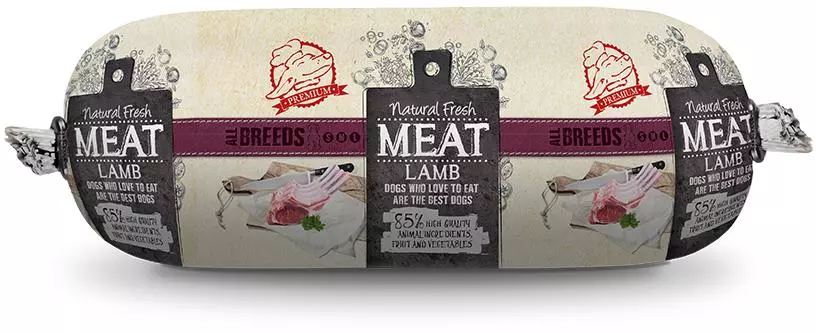 Natural Fresh Meat sausage dog lamb 600gr