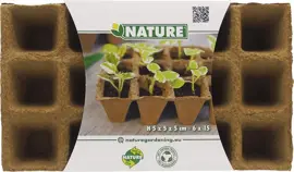 Nature afbreekbare Biopottrays, 5x5x5cm, 6x15st - afbeelding 2