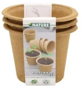 Nature Biopot 10,5x14cm - 3stuks - afbeelding 1