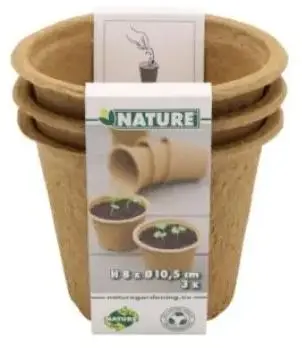 Nature Biopot 8x10,5cm - 3stuks - afbeelding 1