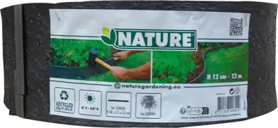 Nature borderrand h12cmx12m 5mm zwart - afbeelding 2