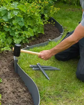 Nature Borderrandepennen grijs 10 stuks 26,7cm - afbeelding 4