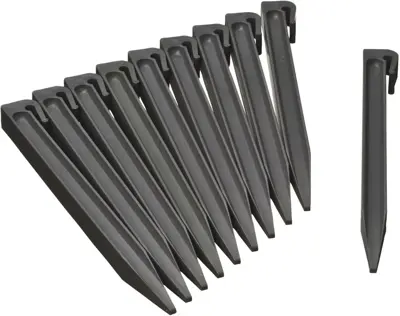 Nature Borderrandepennen grijs 10 stuks 26,7cm - afbeelding 1