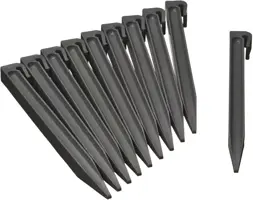 Nature Borderrandepennen grijs 10 stuks 26,7cm - afbeelding 1